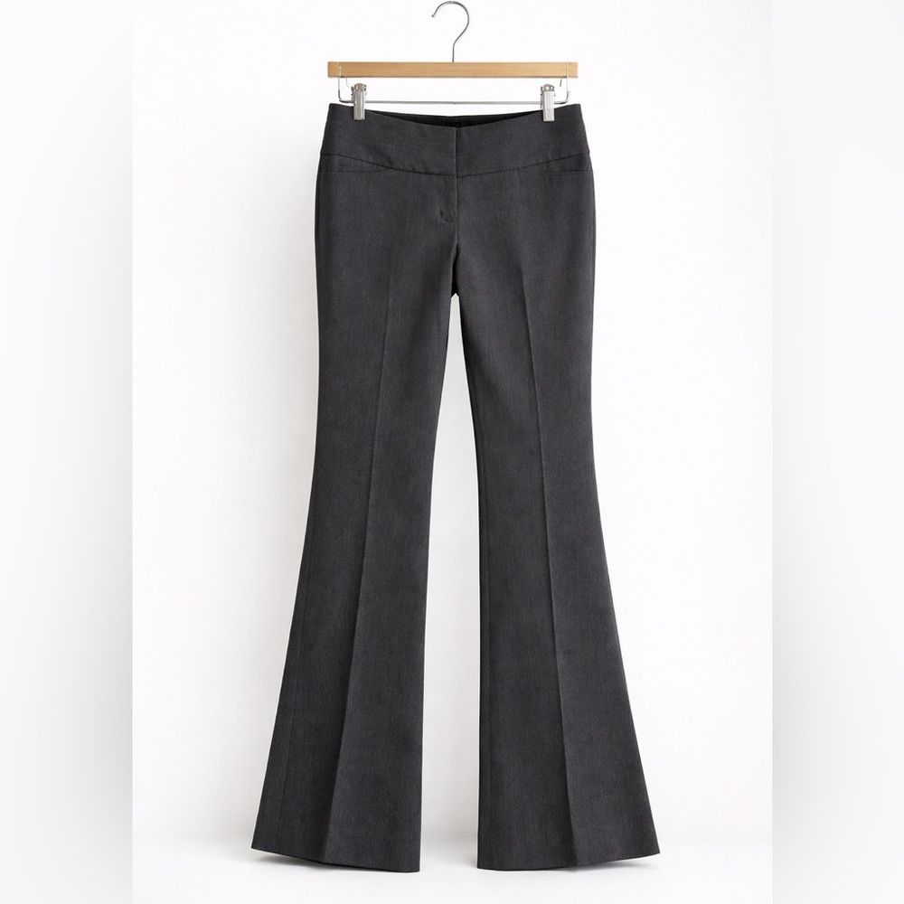 Express Charcoal Wide-Leg Pants